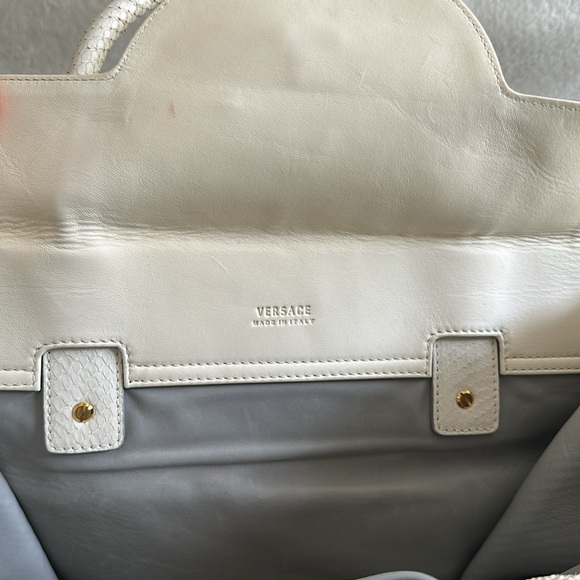 RARE  large snake skin VERSACE Medusa bag - Picture 8 of 8